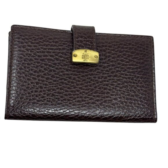 MARK CROSS small leather wallet Brown pebbled leather card holder vintage - Picture 1 of 7